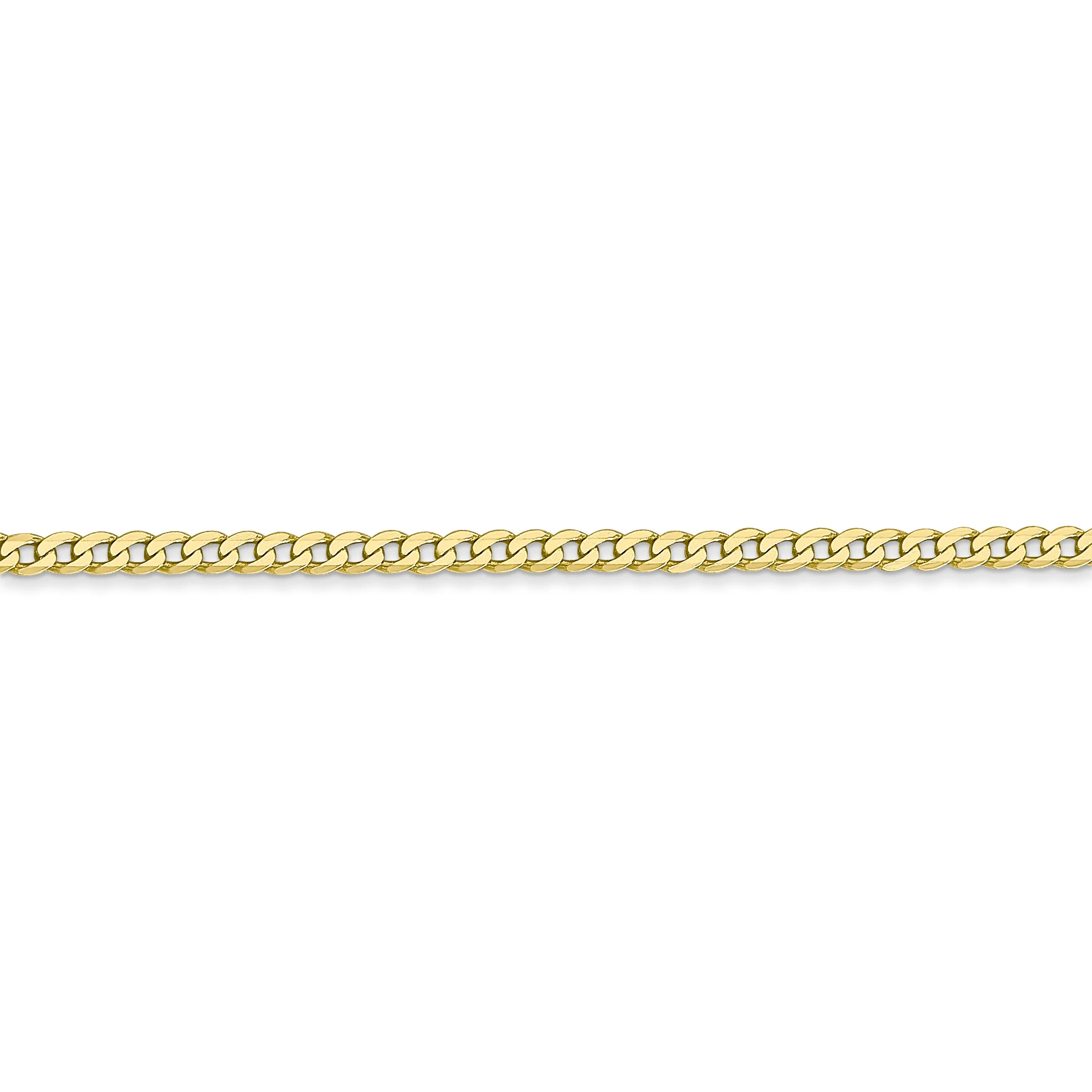 10k 2.2mm Flat Beveled Curb Chain