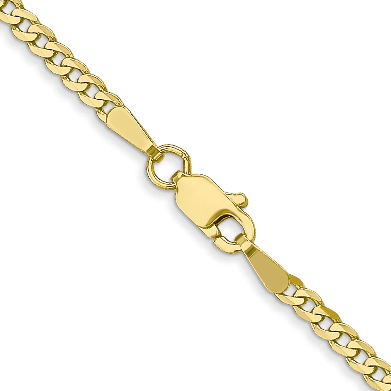 10k 2.2mm Flat Beveled Curb Chain