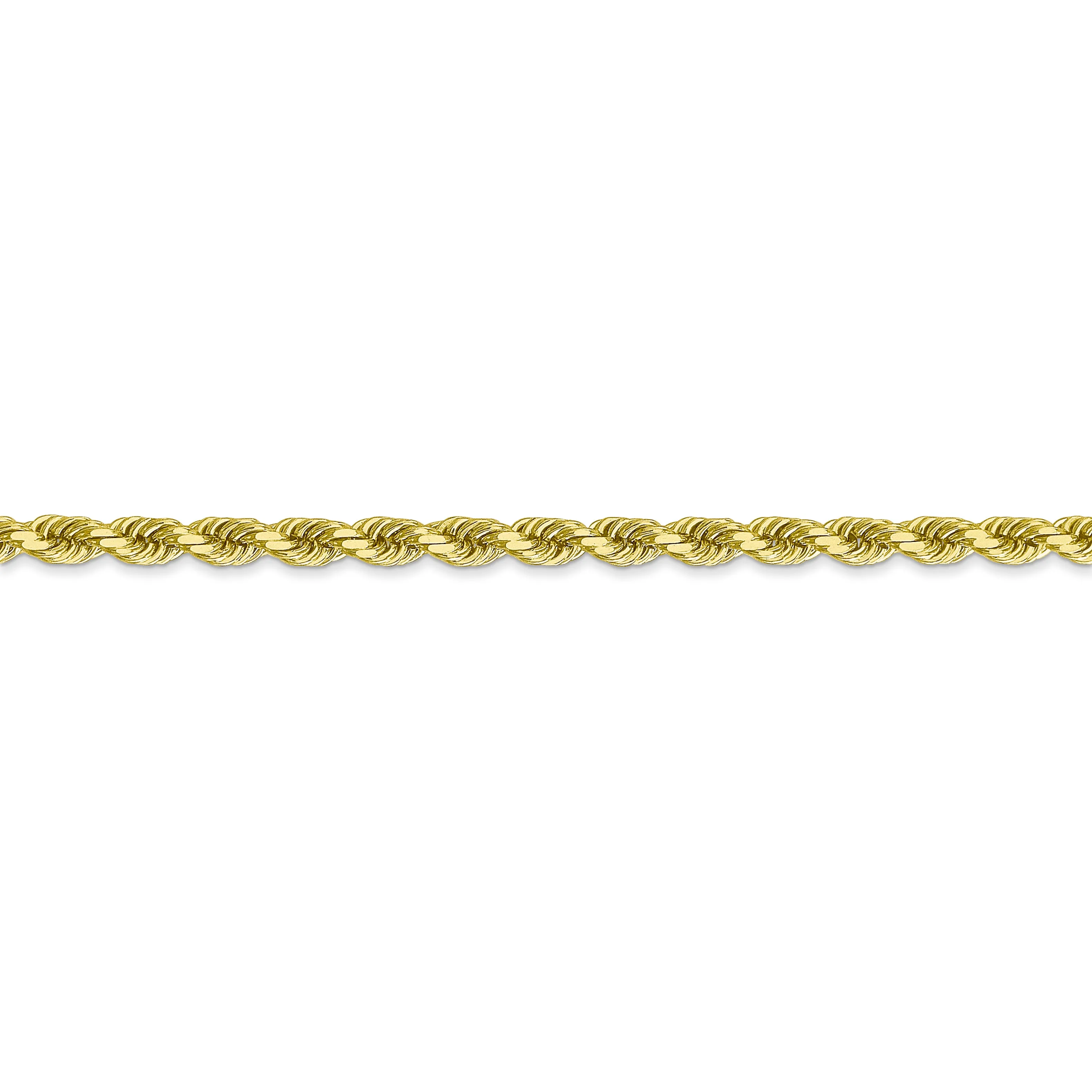 10k 3.5mm Diamond-cut Rope Chain