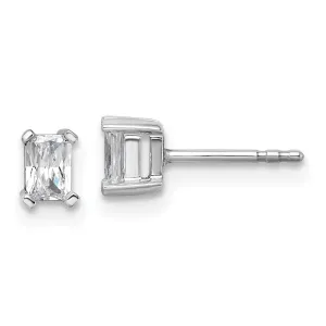 14k Gold 1/2 ct Radiant Lab Grown Diamond Stud Earrings VS Clarity, D-E Color