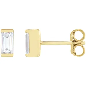 14K Gold 3/8ct Lab-Grown Diamond Earrings Clarity VS, Color G-H