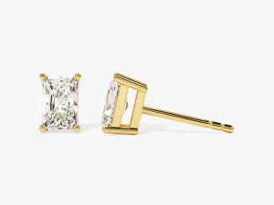 14k Gold Radiant Cut Moissanite Stud Earrings (1.00 ct tw)