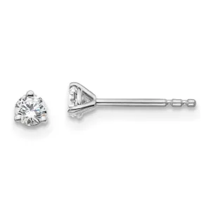14k Yellow Gold 1/5 ct Round Lab Grown Diamond Stud Earrings VS Clarity, D-E Color