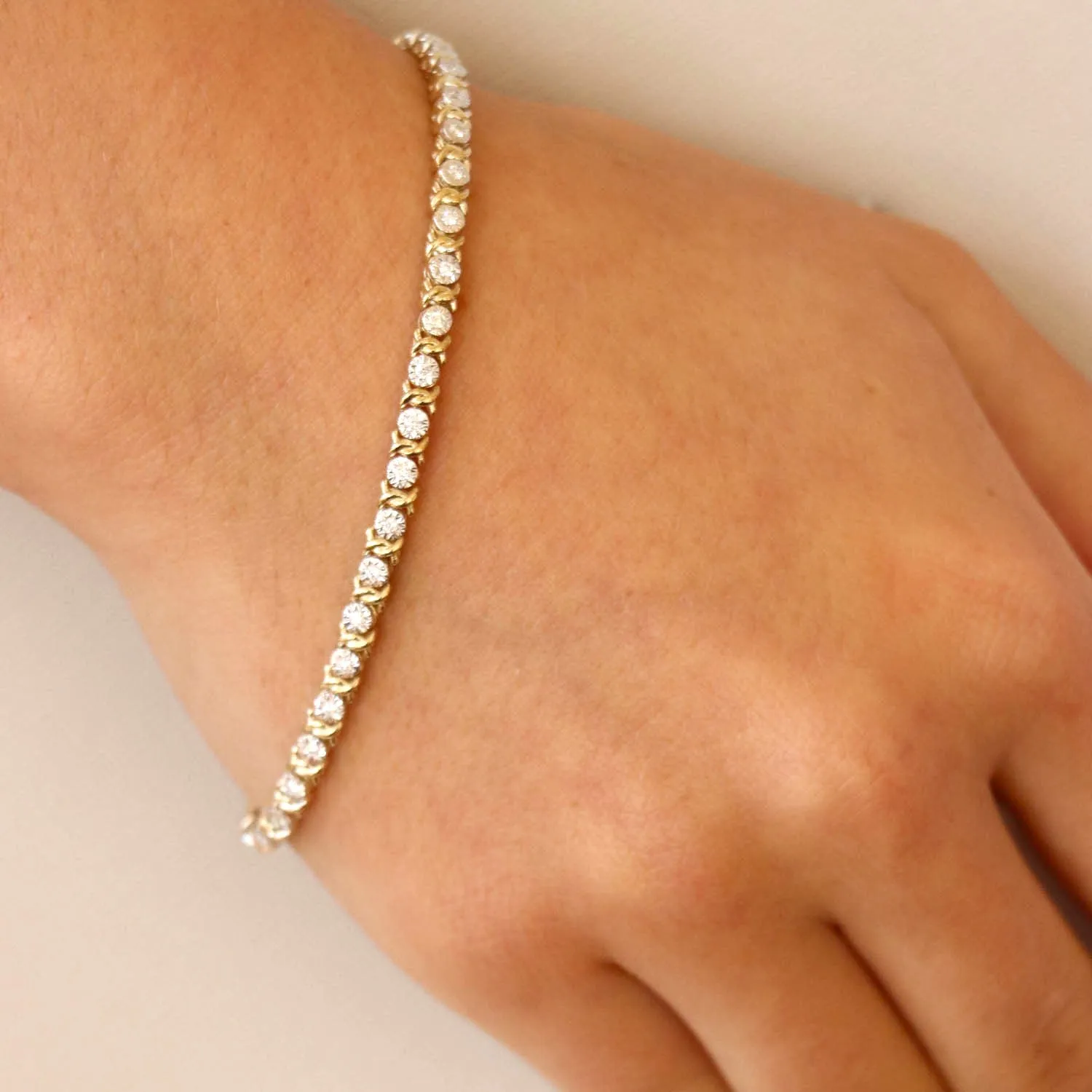 9K Yellow Gold Tdw. 0.50ct Diamond Bracelet - IGB-3147-Y