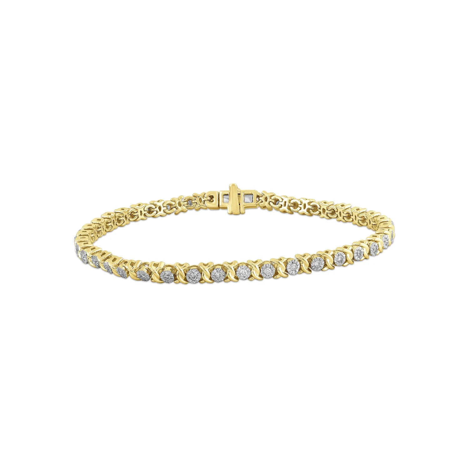 9K Yellow Gold Tdw. 0.50ct Diamond Bracelet - IGB-3147-Y