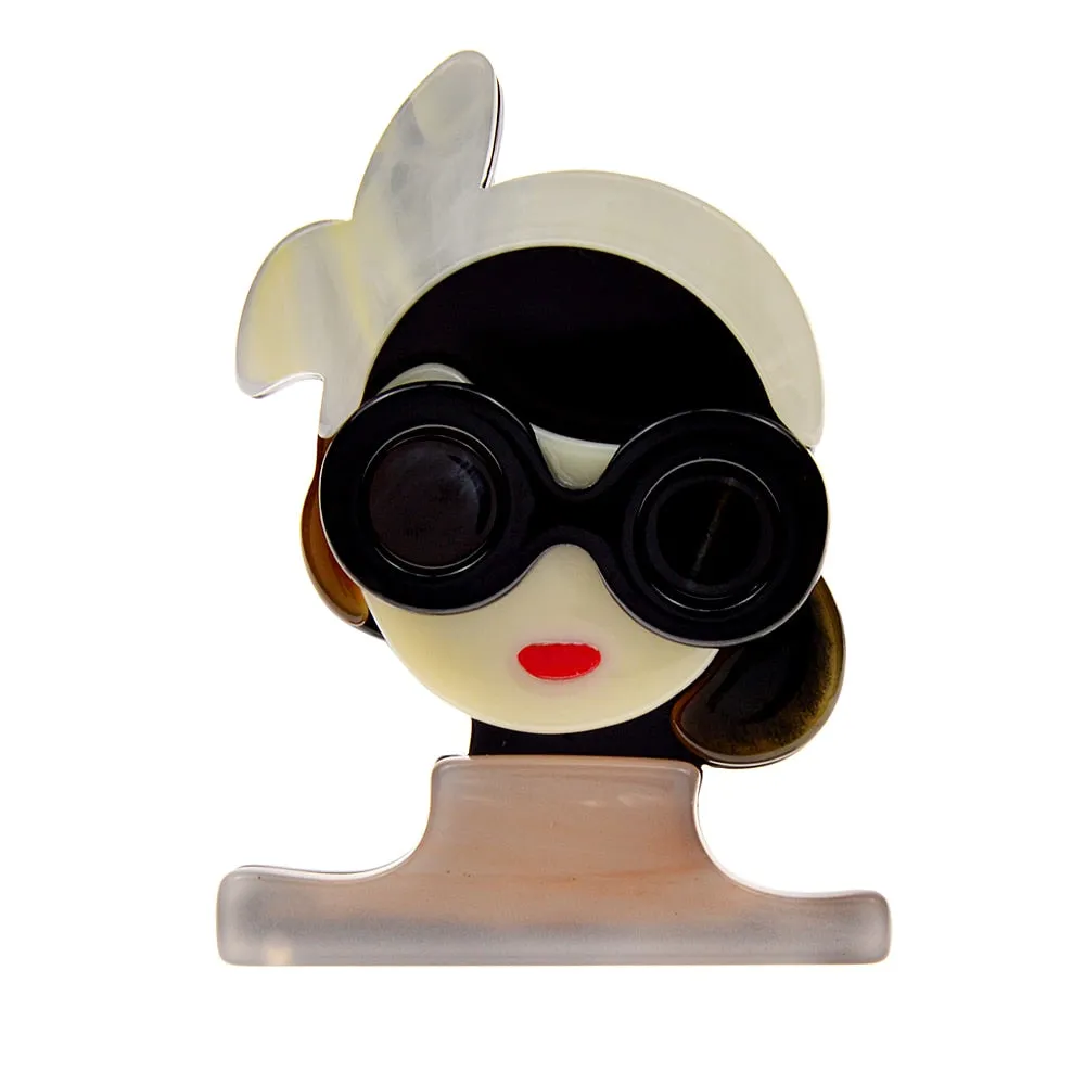 Acylic Modern Lady Brooches For Women 6 Colors Available Acetate Fiber Pin