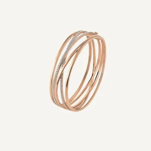 Al Coro Serenata Bangle Diamond 18k Gold