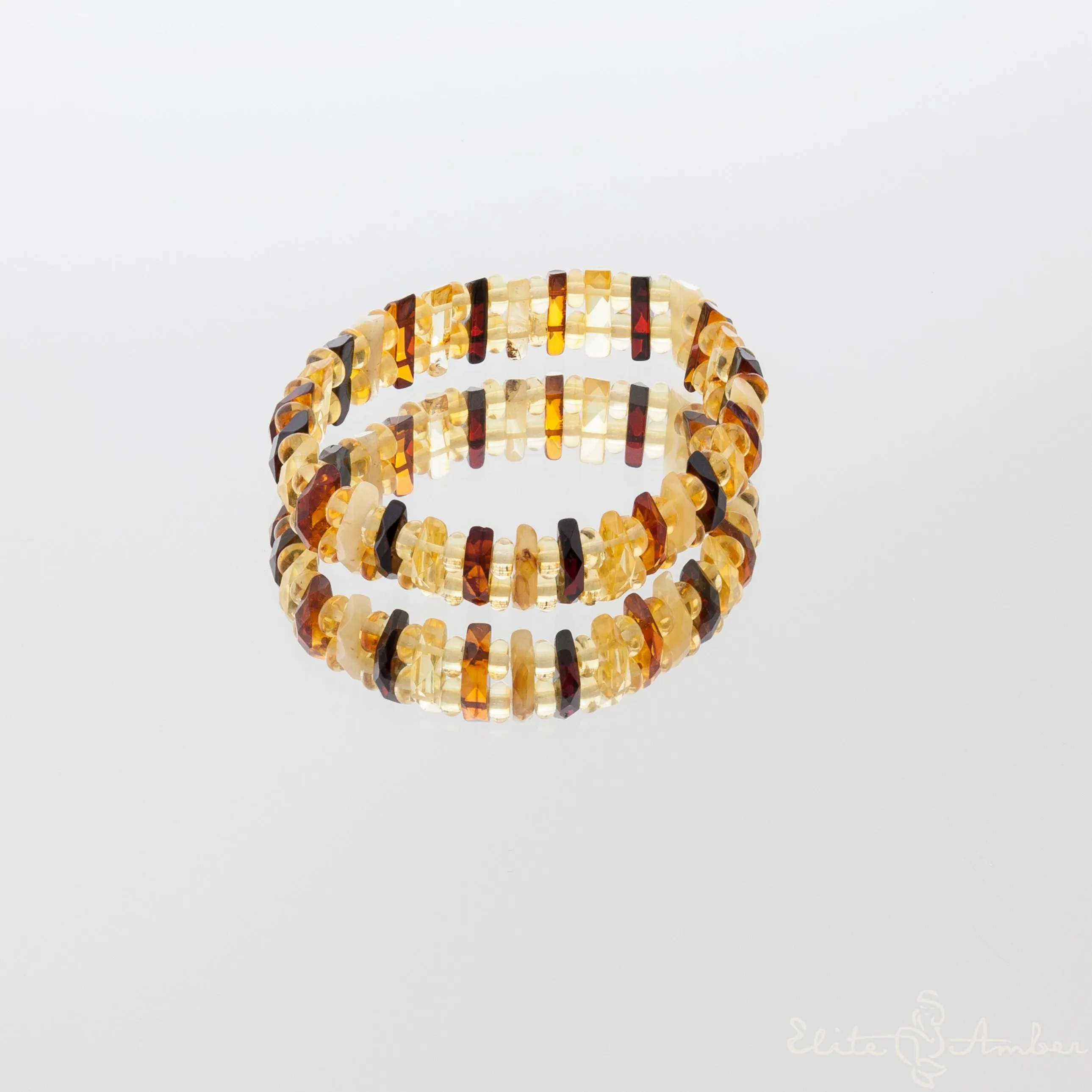 Amber bracelet "Rainbow elegance"