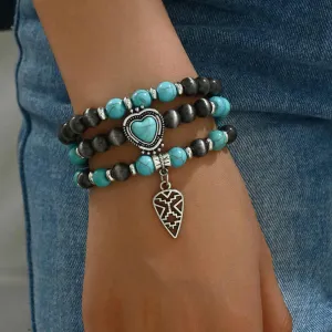 Arrival CCB Bohemian Style 3-Piece-مجموعة أساور بلاستيكية
