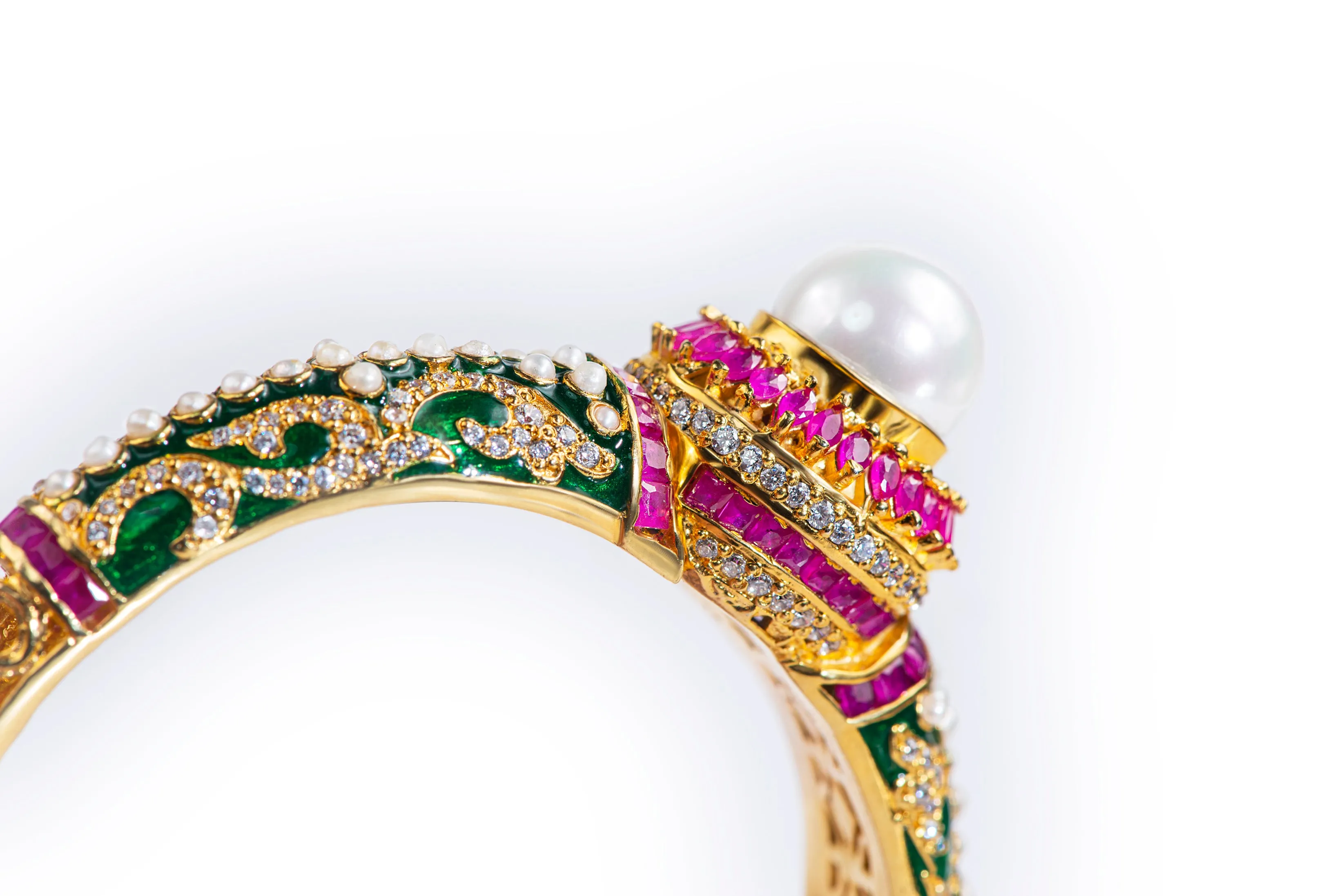 AZURE COLOR OF HEAVEN MEENAKARI BANGLE