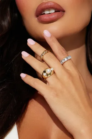 Best Of The Best 3 Piece Ring Set - Gold