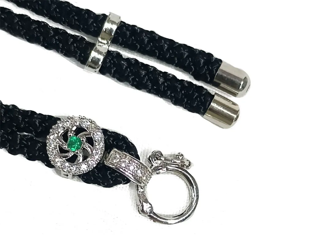 Black & Silver Wheel Shape Design 02 Jewelry Making Chain with Charms