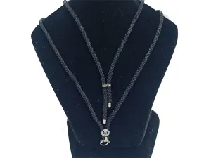 Black & Silver Wheel Shape Design 02 Jewelry Making Chain with Charms