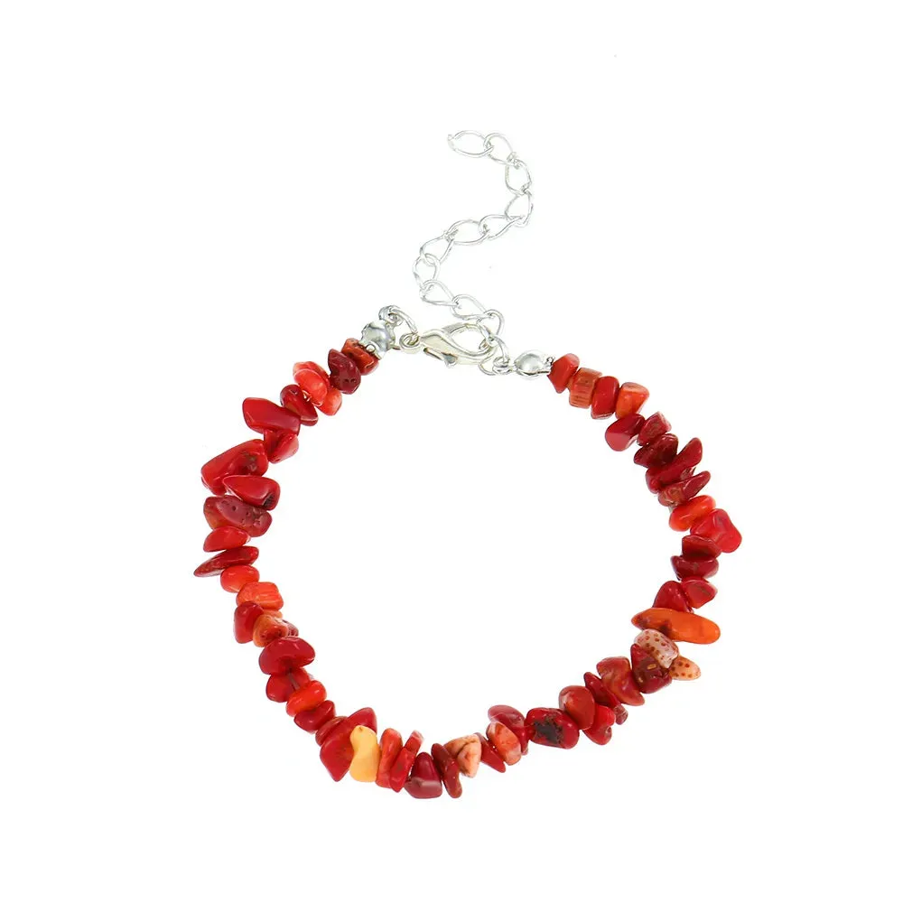 Bohemian Blue Natural Stone Beaded Bracelets for Women