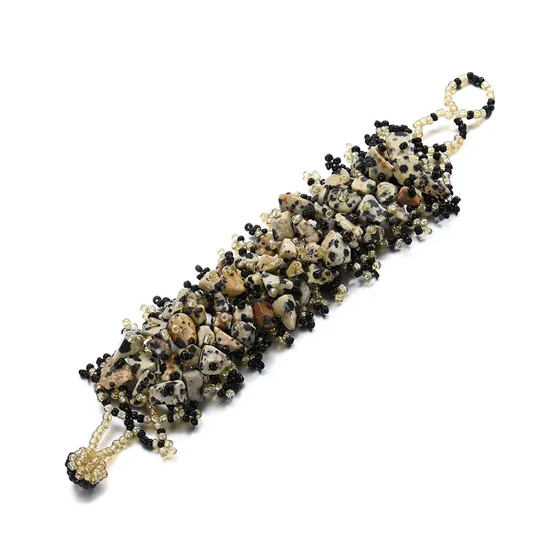 Bohemian Blue Natural Stone Beaded Bracelets for Women