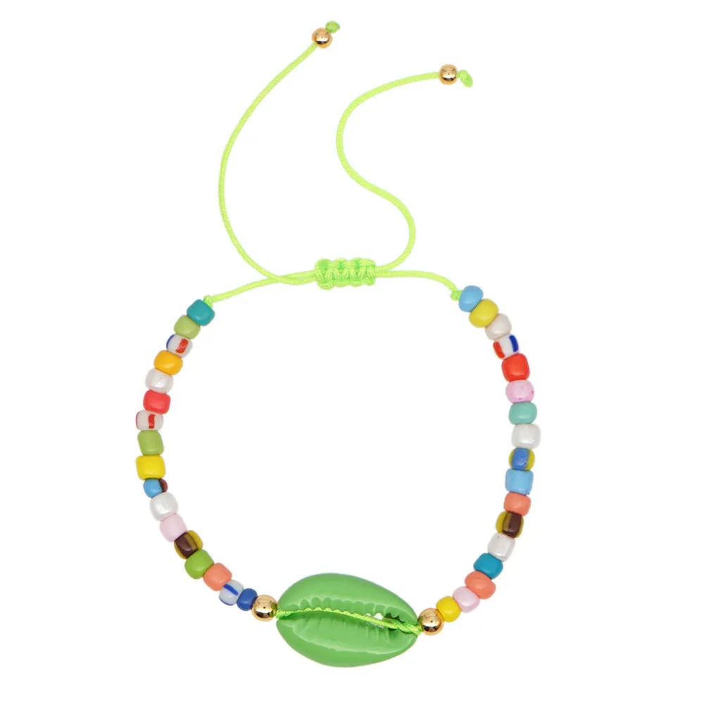 Bohemian ethnic style shell rainbow bracelet