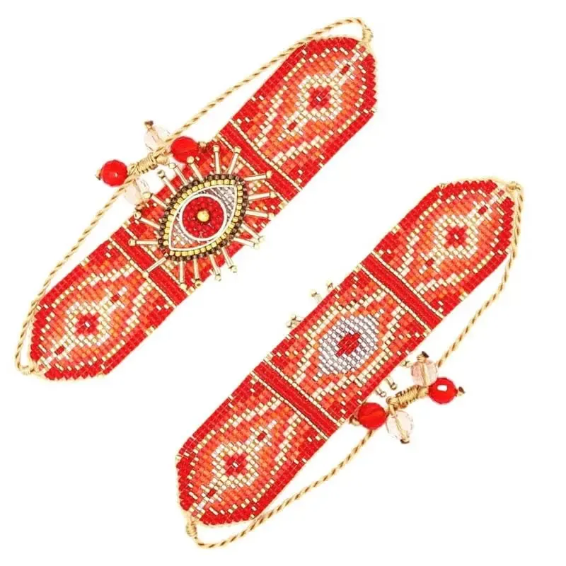 Bohemian Evil Eye Beaded Bracelet