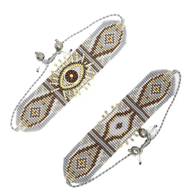 Bohemian Evil Eye Beaded Bracelet