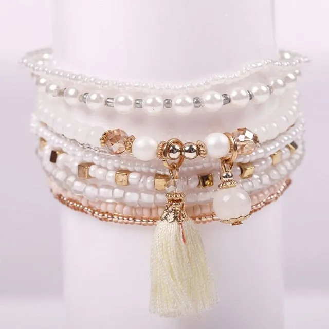 Bohemian Friendship Crystal Beads Bracelets For Women