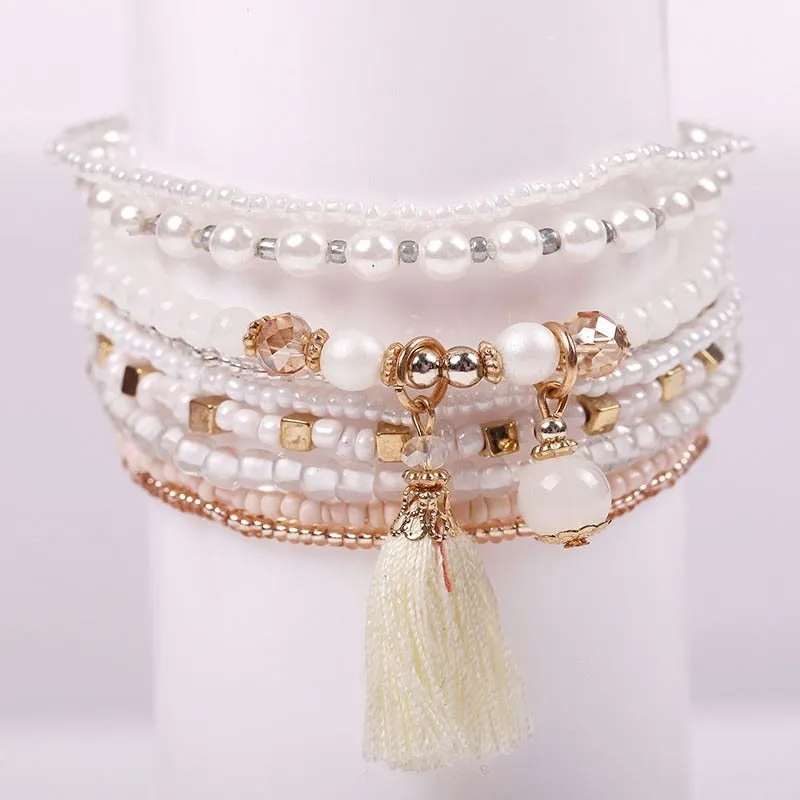 Bohemian Friendship Crystal Beads Bracelets For Women