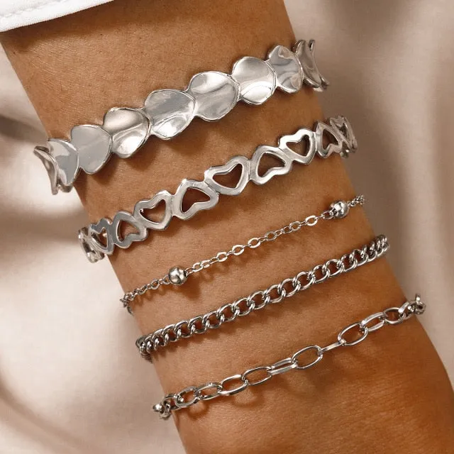 Bohemian Rhinestone Butterfly Bracelets