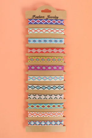 BOHEMIAN STYLE BRAIDED ASSORTED BRACELET