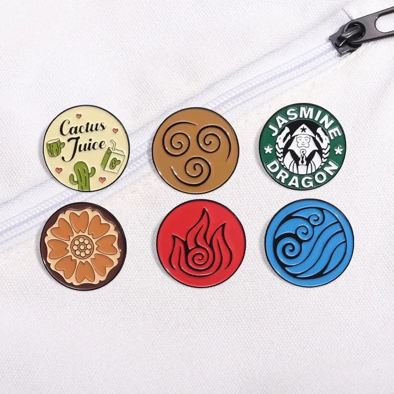 Cartoon Style Simple Style Cactus Letter Flower Alloy Stamping Stoving Varnish Plating Unisex Brooches