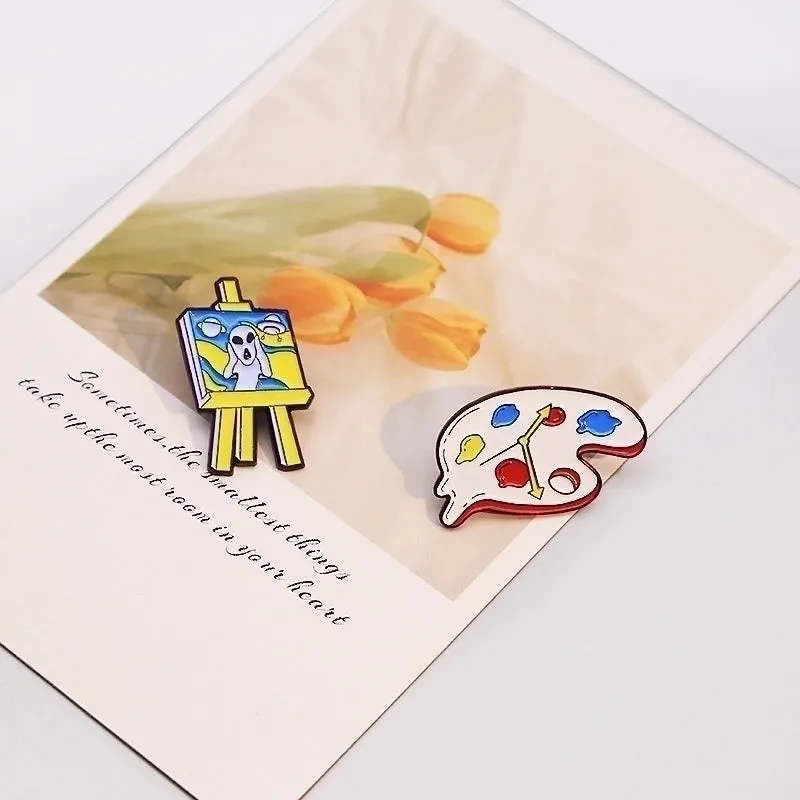 Cartoon Style Simple Style Pin Letter Starry Sky Shark Alloy Stoving Varnish Women'S Brooches