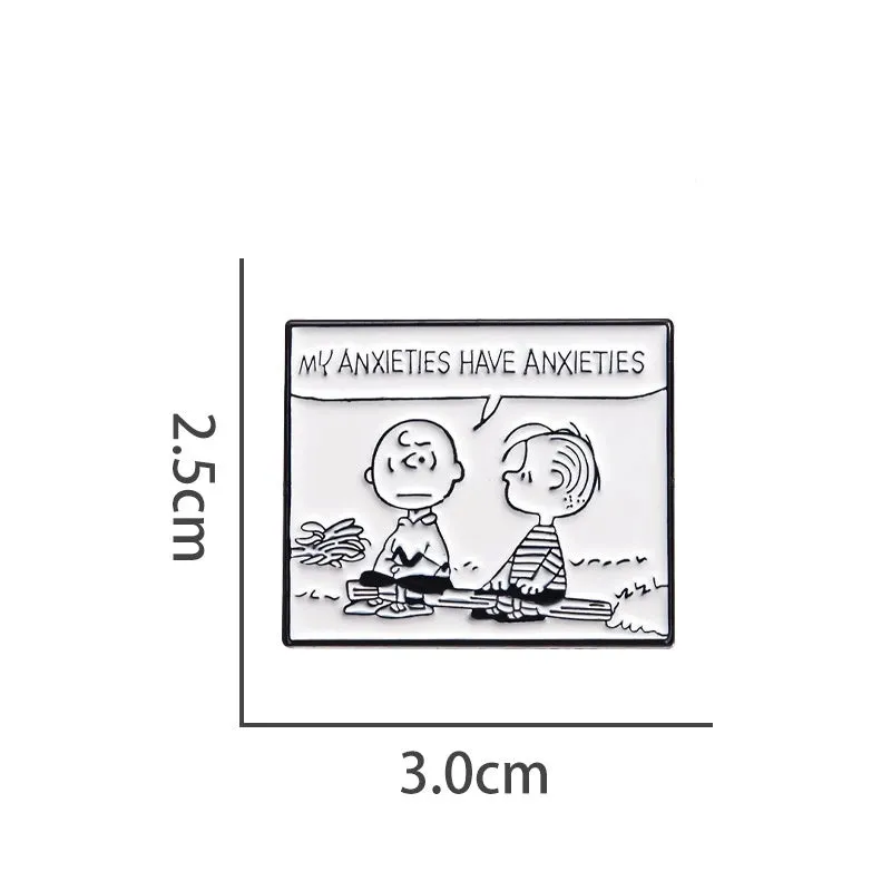 Casual Simple Style Streetwear Pin Cartoon Character Alloy Plating Unisex Brooches