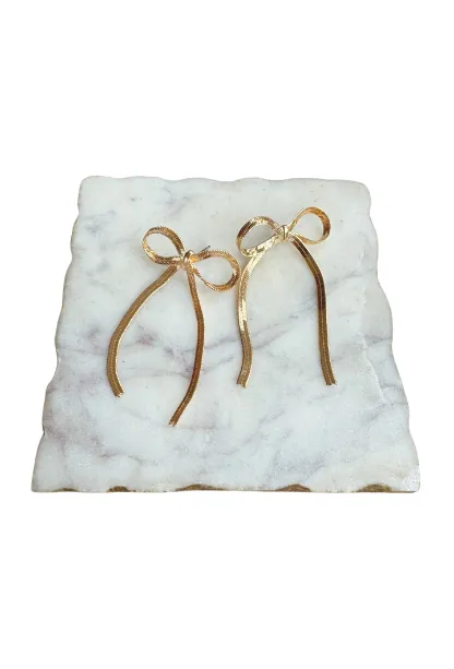 Chain Bow Earrings