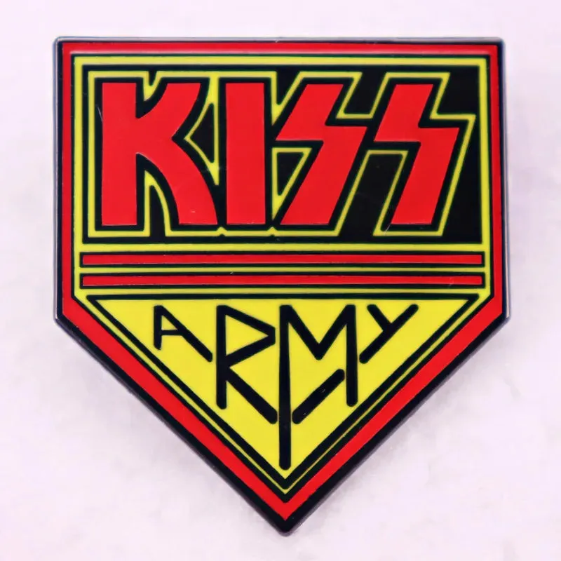 Classic Punk & Alt Rock Band Logo Pin – Metal Lapel Badge for Hoodies, Bags, and Choir Fans