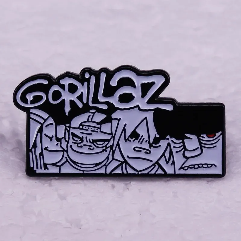 Classic Punk & Alt Rock Band Logo Pin – Metal Lapel Badge for Hoodies, Bags, and Choir Fans