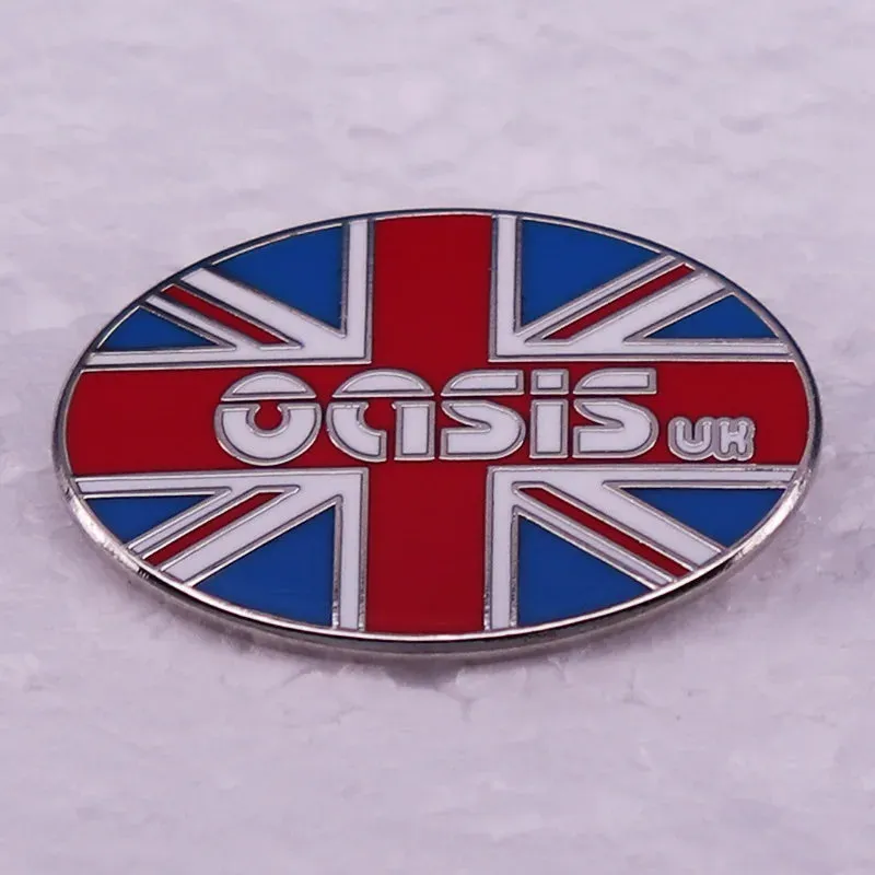 Classic Punk & Alt Rock Band Logo Pin – Metal Lapel Badge for Hoodies, Bags, and Choir Fans