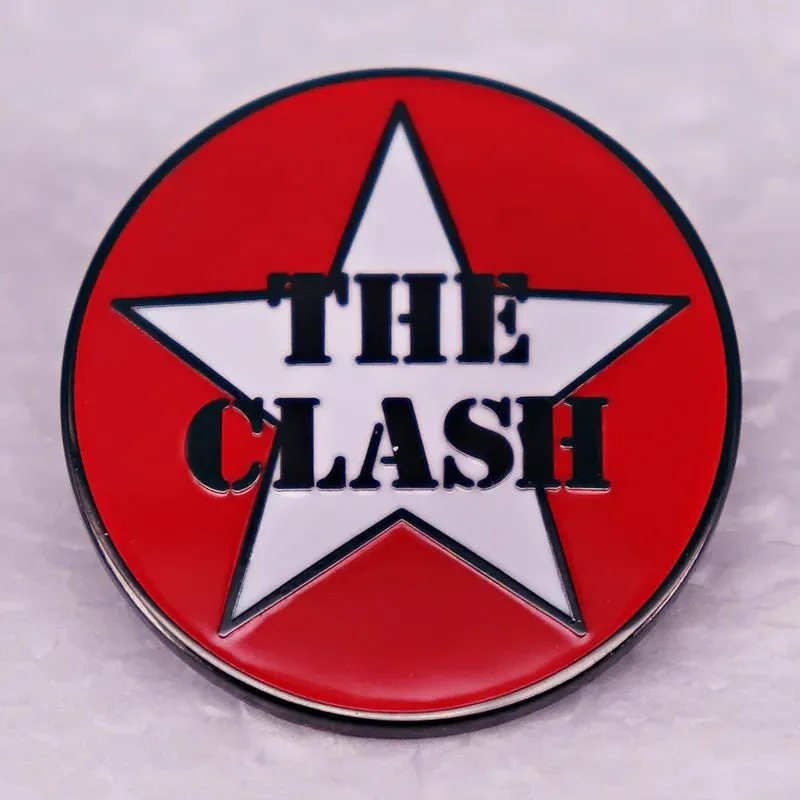 Classic Punk & Alt Rock Band Logo Pin – Metal Lapel Badge for Hoodies, Bags, and Choir Fans