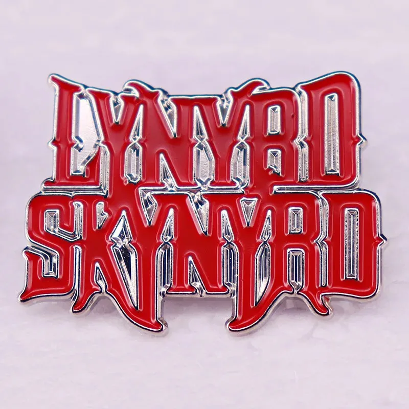 Classic Punk & Alt Rock Band Logo Pin – Metal Lapel Badge for Hoodies, Bags, and Choir Fans