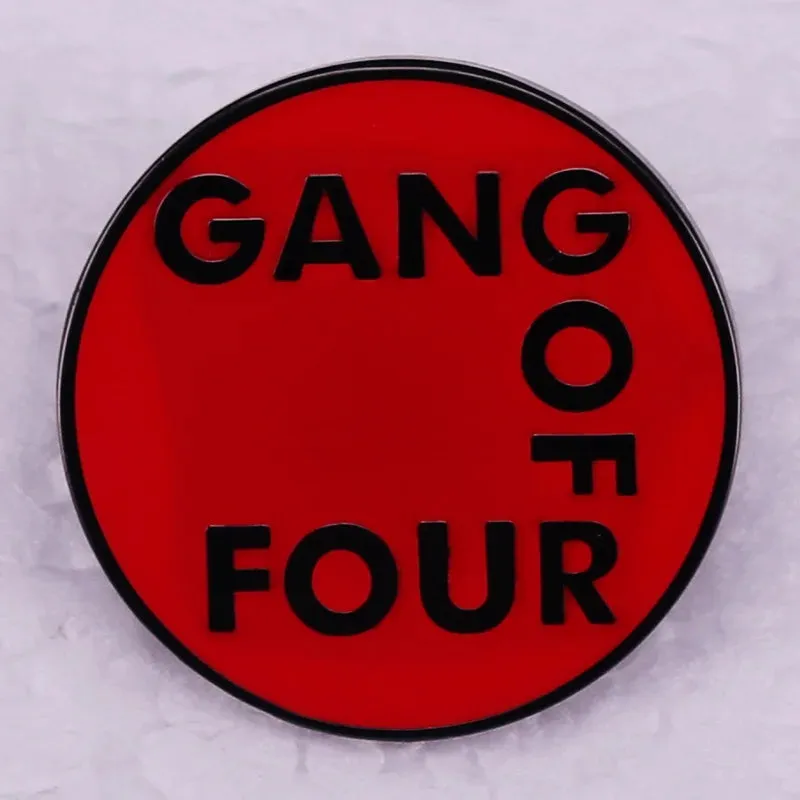 Classic Punk & Alt Rock Band Logo Pin – Metal Lapel Badge for Hoodies, Bags, and Choir Fans