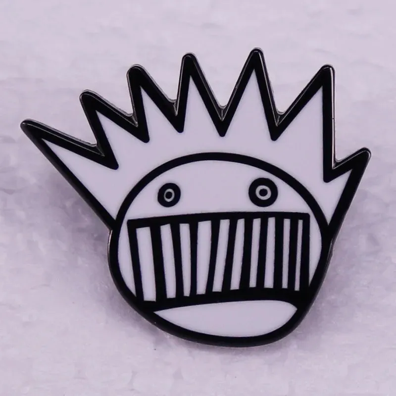 Classic Punk & Alt Rock Band Logo Pin – Metal Lapel Badge for Hoodies, Bags, and Choir Fans