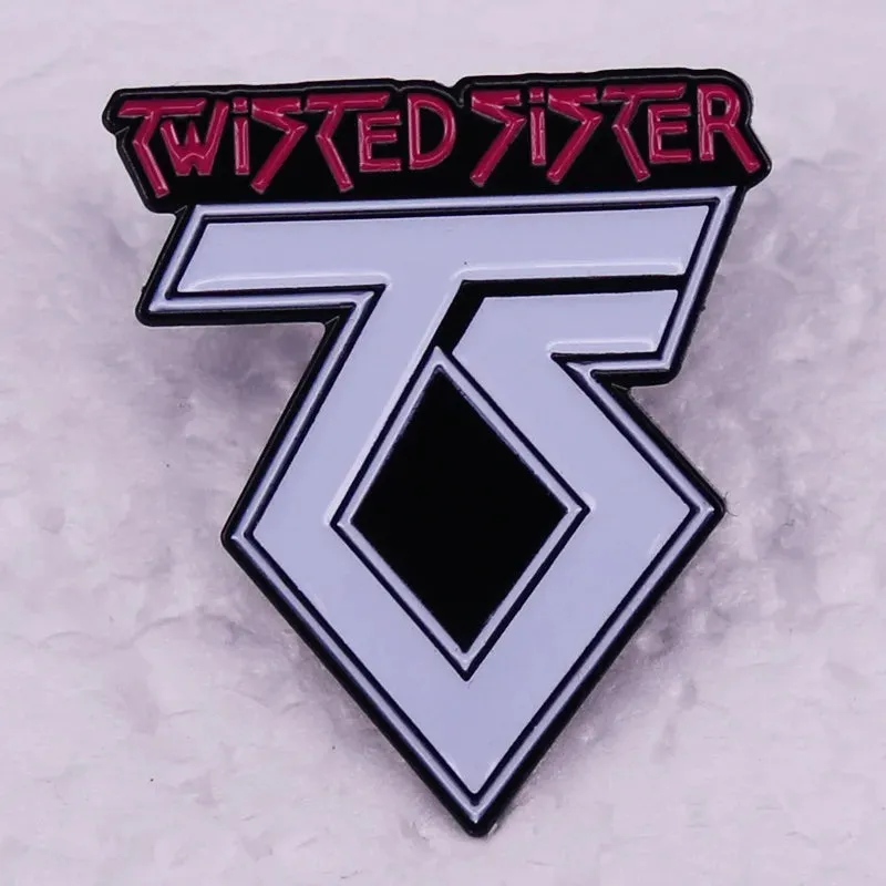 Classic Punk & Alt Rock Band Logo Pin – Metal Lapel Badge for Hoodies, Bags, and Choir Fans