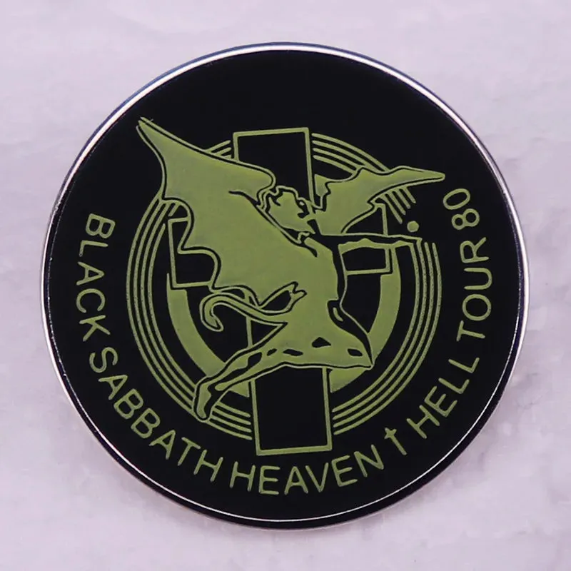 Classic Punk & Alt Rock Band Logo Pin – Metal Lapel Badge for Hoodies, Bags, and Choir Fans