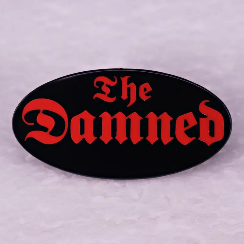 Classic Punk & Alt Rock Band Logo Pin – Metal Lapel Badge for Hoodies, Bags, and Choir Fans