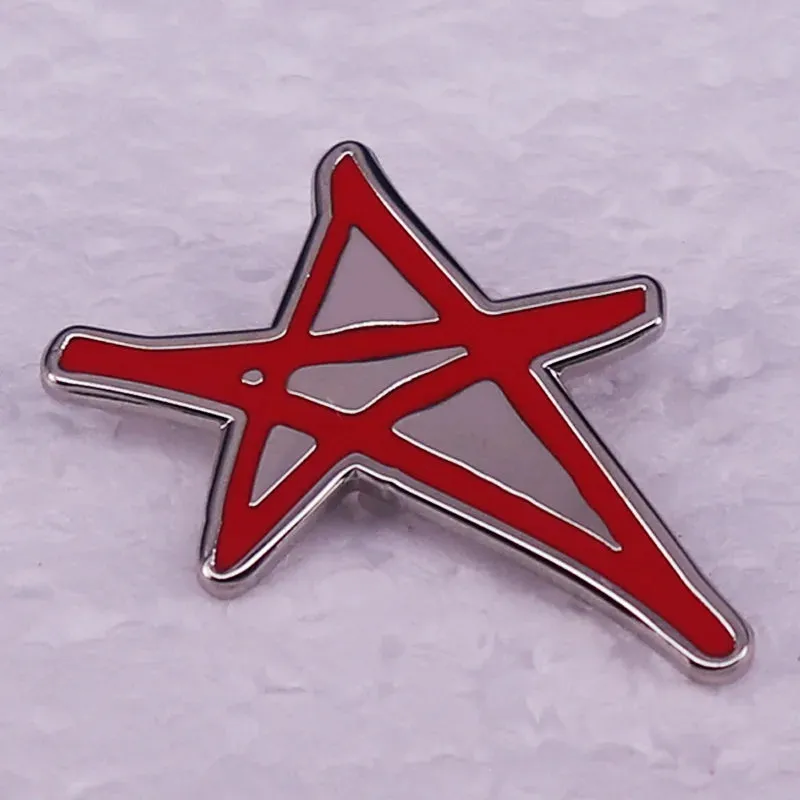 Classic Punk & Alt Rock Band Logo Pin – Metal Lapel Badge for Hoodies, Bags, and Choir Fans