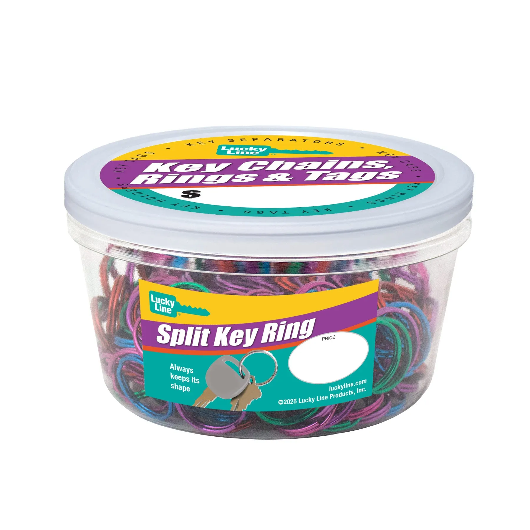 Color Split Key Rings