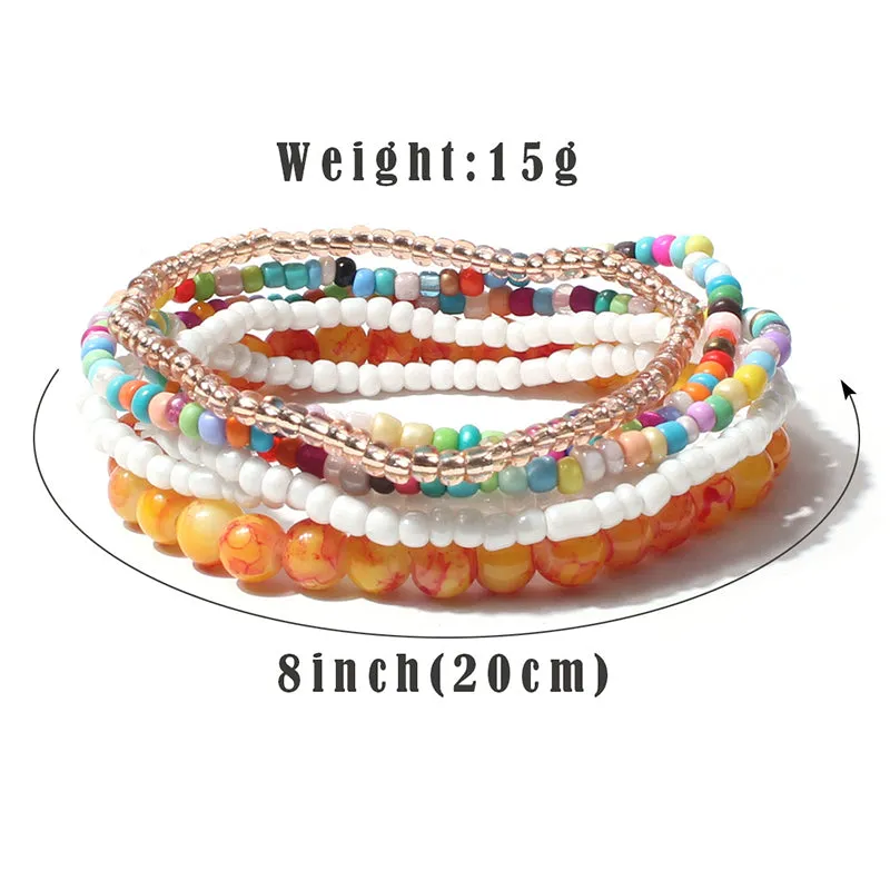 Colorful Bohemian Bracelets Set