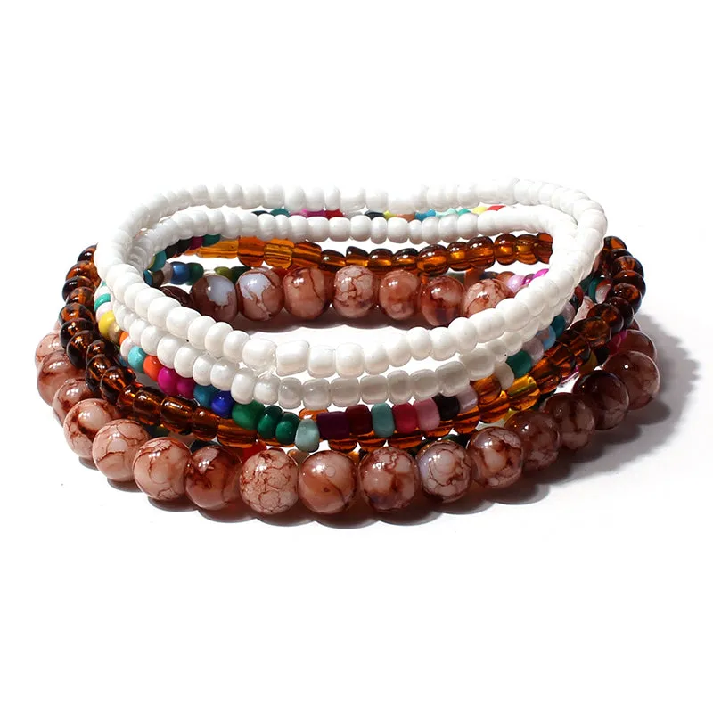 Colorful Bohemian Bracelets Set