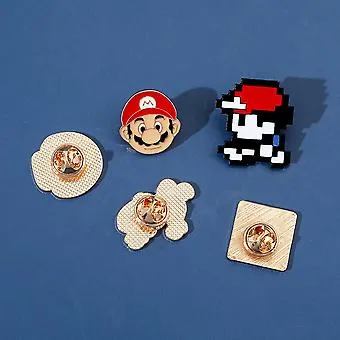 Colorful Mario Pins & Brooches | Coolest Label Pin