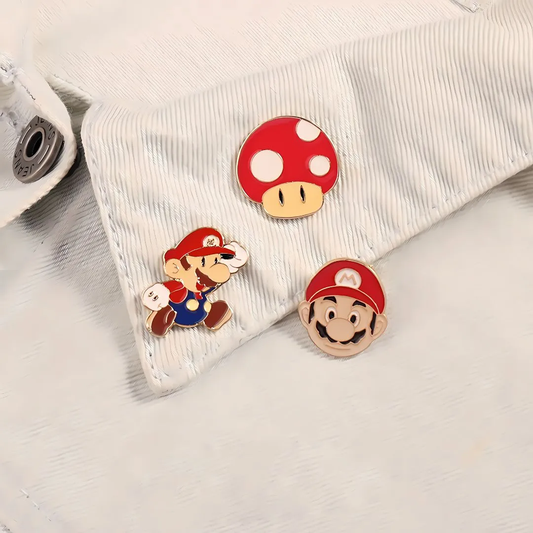 Colorful Mario Pins & Brooches | Coolest Label Pin