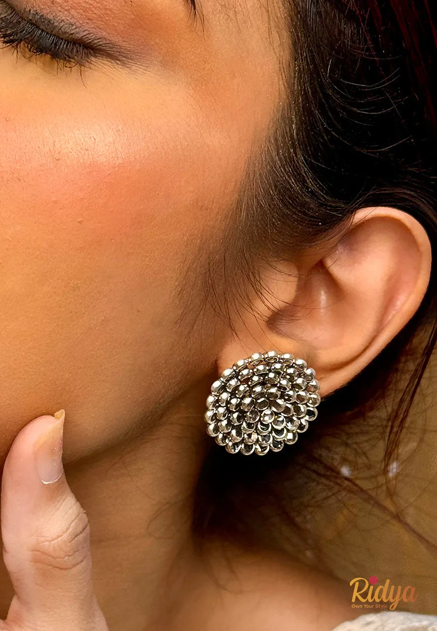 Crystal Flower Dazzling Stud Earrings