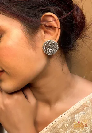 Crystal Flower Dazzling Stud Earrings