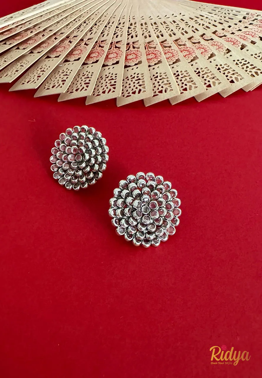 Crystal Flower Dazzling Stud Earrings