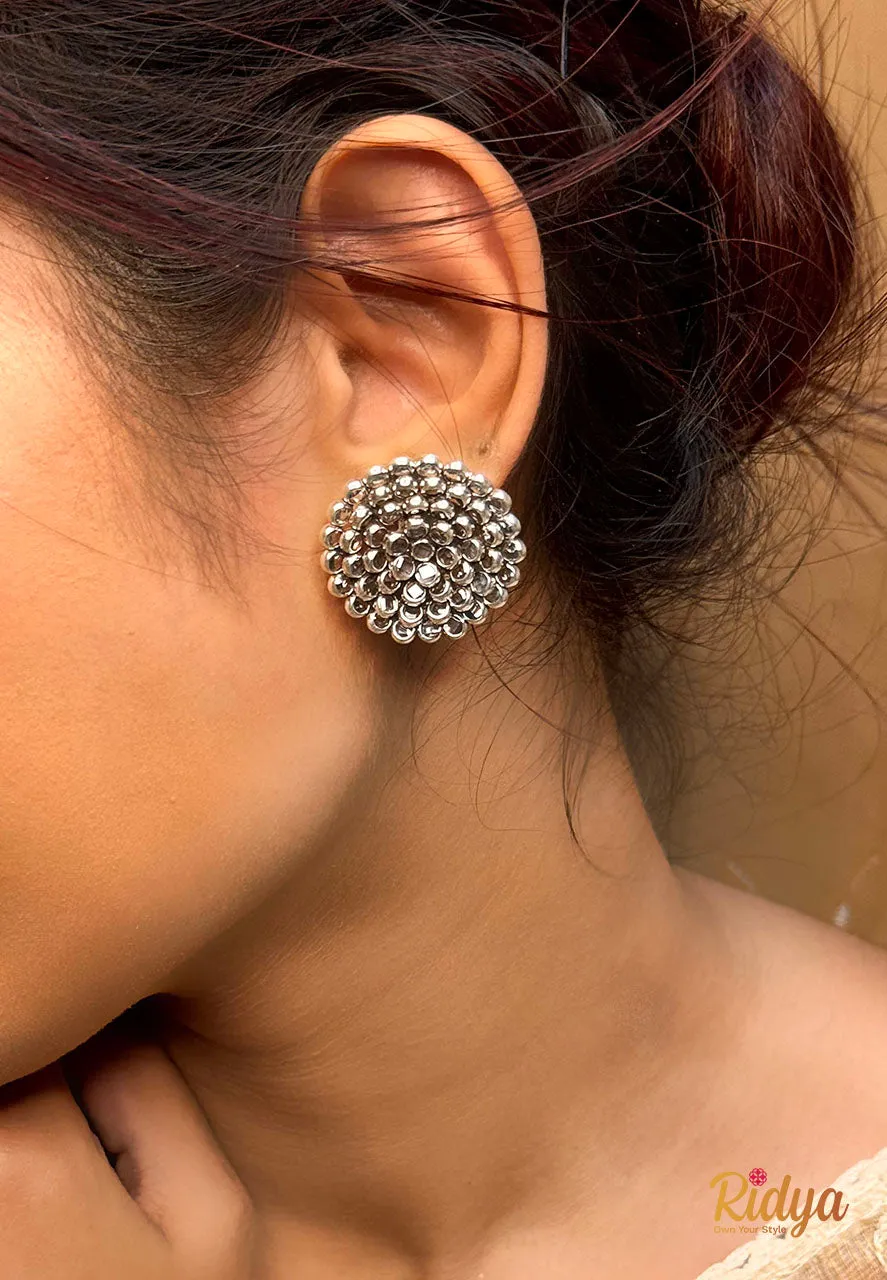 Crystal Flower Dazzling Stud Earrings